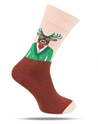 Skarpetki Bawełniane - Tematyczne - Jeleń. Skarpety męskie His Story, bez wzorów, z bawełny. Za 29.99 zł.