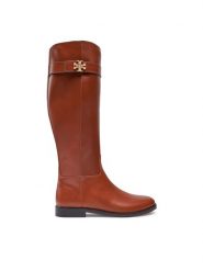 Tory Burch Kozaki Destription 158798-200 Brązowy. Brązowe kozaki damskie Tory Burch, ze skóry, bez obcasa, na płaskiej podeszwie. Za 3,199.00 zł.