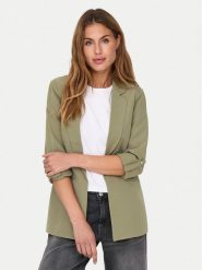 ONLY Marynarka Kayle 15218743 Zielony Regular Fit. Zielone żakiety damskie Only, bez wzorów, z syntetyku. Za 129.99 zł.