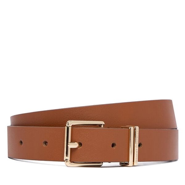 Pasek Tommy Hilfiger. Brązowe paski damskie Tommy Hilfiger, bez wzorów. Za 229.99 zł.