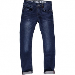 Dżinsy - Slim fit - w kolorze niebieskim. Niebieskie jeansy dla chłopców Retour denim de Luxe. W wyprzedaży za 115.95 zł.