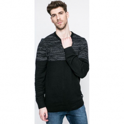 Blend - Sweter. Czarne swetry przez głowę męskie Blend, z bawełny, z okrągłym kołnierzem. W wyprzedaży za 69.90 zł.