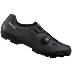 Buty rowerowe MTB - SH-XC300, czarne. Czarne buty sportowe męskie Shimano, bez zapięcia, rowerowe. Za 541.50 zł.
