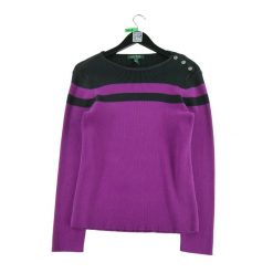 Second life - Sweter damski różowy - Stan bardzo dobry. Czerwone swetry damskie Ralph Lauren, bez wzorów, bez kołnierzyka, bez ramiączek, bez kaptura. Za 114.17 zł.