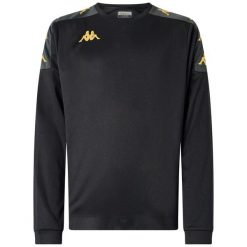 Bluza Kappa Gaverno. Czarne bluzy męskie Kappa, l, bez wzorów, z materiału, bez kaptura, na fitness i siłownię. Za 239.50 zł.