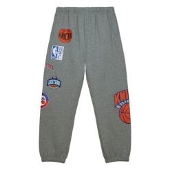 Dres polarowy New York Knicks City Collection. Szare spodnie materiałowe męskie Mitchell & Ness, m, bez wzorów, z dresówki. Za 367.00 zł.