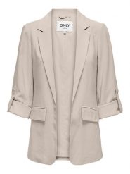 ONLY Marynarka Aris 15310839 Szary Loose Fit. Szare żakiety damskie Only, bez wzorów, z wiskozy. Za 129.99 zł.