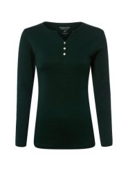 Brookshire koszulka z długim rękawem Kobiety Bawełna zielony, S. Zielone t-shirty damskie brookshire, s, bez wzorów, z bawełny, klasyczne, bez kołnierzyka. Za 99.95 zł.