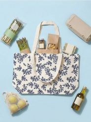 Torba shopper na ramię z motywem koralowca - niebieski. Niebieskie torby i plecaki dziecięce Sinsay. Za 25.99 zł.