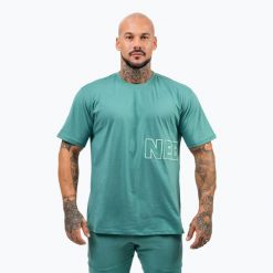 Koszulka NEBBIA Dedication. Zielone koszulki sportowe męskie Nebbia, m, bez wzorów, z materiału, bez kołnierzyka, bez ramiączek, na fitness i siłownię. Za 249.99 zł.