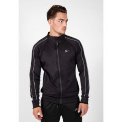Bluza fitness męska Gorilla Wear Wenden Track Jacket. Czarne bluzy męskie GORILLA WEAR, m, bez wzorów, bez kaptura, na fitness i siłownię. Za 309.00 zł.