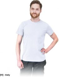 TSRSLIM - t-shirt męski o dopasowanym kroju, 100% bawełna - biały S. Białe t-shirty męskie Reis, m, bez wzorów, z bawełny, bez kołnierzyka. Za 26.83 zł.