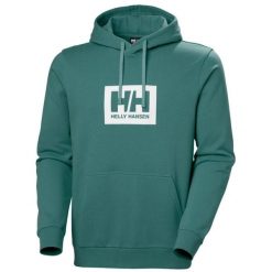 Bluza z kapturem Helly Hansen Box. Zielone bluzy męskie Helly Hansen, na lato, l, bez wzorów, z bawełny, z kapturem. Za 344.50 zł.