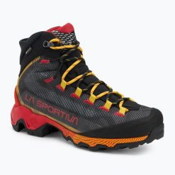 Buty trekkingowe męskie La Sportiva Aequilibrium Hike GTX. Czarne trekkingi męskie La Sportiva, wspinaczkowe, gore-tex. Za 1,091.99 zł.