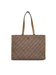 Tommy Hilfiger Torebka Th Jacquard Tote AW0AW19009 Brązowy. Brązowe torebki do ręki damskie Tommy Hilfiger, bez wzorów, z materiału, bez dodatków. Za 699.99 zł.