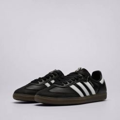 BUTY SPORTOWE UNISEX SKÓRZANE Z ZAMKIEM CZARNE ADIDAS SAMBA OG 38. Czarne obuwie sportowe damskie Adidas, bez wzorów, do biegania. Za 672.50 zł.