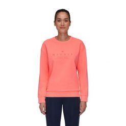 Bluza trekkingowa damska Mammut Core ML Crew Neck Logo. Zielone bluzy damskie Mammut, xs, bez wzorów, bez kaptura. Za 219.99 zł.