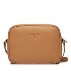 Torebka Patrizia Pepe. Brązowe listonoszki damskie Patrizia Pepe, bez wzorów, bez dodatków. Za 729.99 zł.