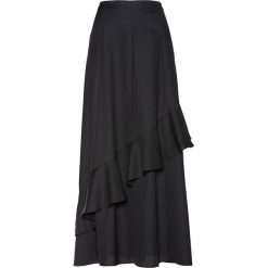 Spódnica szyfonowa bonprix czarny. Czarne spódnice damskie bonprix, w paski, z szyfonu. Za 129.99 zł.
