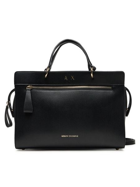 Armani Exchange Torebka XW001553 AF17117 UC001 Czarny. Czarne torebki do ręki damskie Armani Exchange, bez wzorów, ze skóry, bez dodatków. Za 499.99 zł.