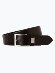 BOSS pasek skórzany Mężczyźni skóra czarny, 90. Czarne paski damskie Boss, bez wzorów, ze skóry, eleganckie. Za 349.95 zł.