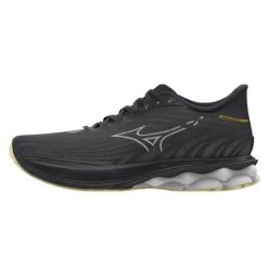 Damskie buty do biegania Mizuno Wave Skyrise 6. Czarne obuwie sportowe damskie Mizuno, bez wzorów, z materiału, do biegania, mizuno wave. Za 419.99 zł.