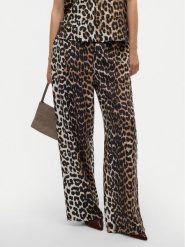 Vero Moda Spodnie materiałowe Josie 10303759 Brązowy Wide Leg. Brązowe spodnie materiałowe damskie Vero Moda, m, bez wzorów, z materiału. Za 79.99 zł.