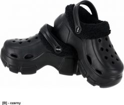 Reis BCCOZY Klapki z tworzywa EVA ocieplane futerkiem, wyprofilowana podeszwa zabezpiecza stopę przed ześlizgnięciem, otwory zapewniają czarny 37. Czarne klapki damskie Reis, bez wzorów, sportowe, bez obcasa. Za 37.88 zł.