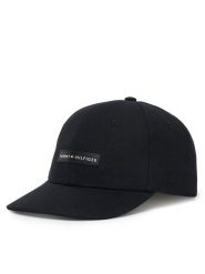 Tommy Hilfiger Czapka z daszkiem Logo Patch Canvas Baseball Cap AM0AM14119 Czarny. Czarne rękawiczki męskie Tommy Hilfiger, bez wzorów, z bawełny. Za 189.99 zł.