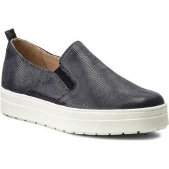 Półbuty CAPRICE - 9-24651-20 Navy Reptile 858. Niebieskie półbuty damskie Caprice, ze skóry ekologicznej. W wyprzedaży za 189.00 zł.