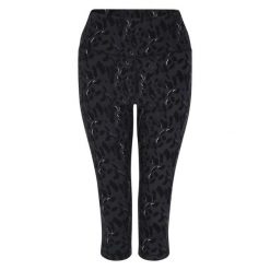 Damskie legginsy 3/4 Dare 2B Influential. Czarne legginsy sportowe damskie Dare 2b, bez wzorów, na fitness i siłownię. Za 149.05 zł.