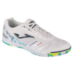 Buty piłkarskie męskie Joma BUTYJOMAMUNS2402INMUNDIAL2402INDOOR. Białe buty sportowe męskie Joma, z materiału, bez zapięcia, do piłki nożnej. Za 199.99 zł.