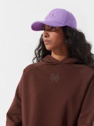 4F Czapka z daszkiem damska 4F x Anna Lewandowska Uniwersalny. Fioletowe czapki i kapelusze damskie 4f, bez wzorów, z bawełny, sportowe. W wyprzedaży za 49.99 zł.