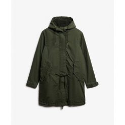 Parka dla kobiet Superdry Military Bord. Zielone parki damskie Superdry., na zimę, bez wzorów, militarne, bez kaptura. Za 763.60 zł.