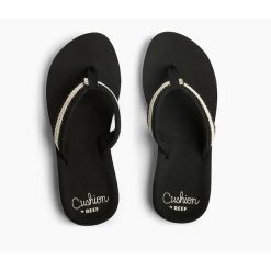 Reef Slippers Baja Maria CJ7339 Zwart-42.5. Czarne klapki damskie Reef, bez wzorów, sportowe, bez obcasa. Za 179.15 zł.