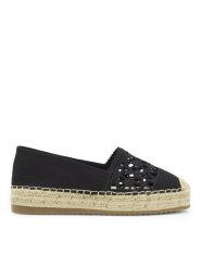Jenny Fairy Espadryle WSS21119-01 Czarny. Czarne espadryle damskie Jenny Fairy, bez wzorów, z materiału, bez obcasa, bez zapięcia. Za 62.99 zł.