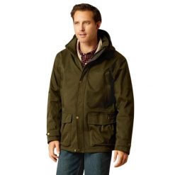 Izolowana parka Ariat Rhodium H2O. Zielone parki męskie Ariat, m, bez wzorów, z materiału, bez kaptura. Za 1,363.00 zł.