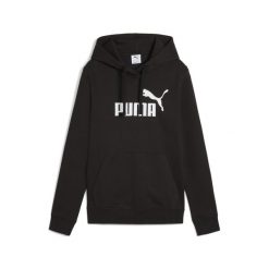 Damska bluza z kapturem z logo No.1 ESS PUMA. Czarne bluzy damskie Puma, uniwersalny, bez wzorów, z kapturem. Za 219.00 zł.