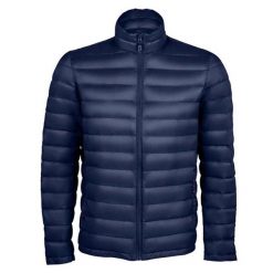 Męska Ocieplana Kurtka Wilson. Niebieskie kurtki sportowe męskie SOL'S, m, bez wzorów, z puchu, trekkingowe. Za 330.99 zł.