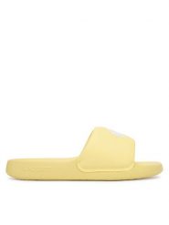 Lacoste Klapki Serve 1.0 51CFA0006 241 Żółty. Żółte klapki damskie Lacoste, bez wzorów, ze skóry, bez obcasa. Za 231.99 zł.