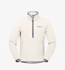 Bluza polarowa Norrona Warm2 Halfzip Unisex – snowdrop. Bluzy damskie Colour Pleasure, bez wzorów, z polaru, bez kaptura. Za 567.37 zł.