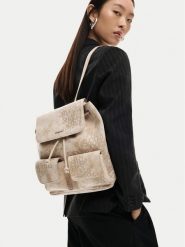 Desigual Plecak 26SAKP40 Beżowy. Brązowe plecaki damskie Desigual, bez wzorów, ze skóry. Za 379.99 zł.