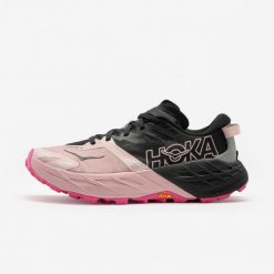 Buty do biegania damskie Hoka Speedgoat 7. Brązowe obuwie sportowe damskie Hoka One One, bez wzorów, z materiału, do biegania. Za 749.99 zł.
