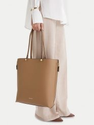 GINO ROSSI Torebka EO-LX10245 Brązowy. Brązowe torebki do ręki damskie Gino Rossi, bez wzorów, z materiału, bez dodatków. Za 292.99 zł.