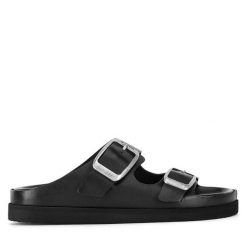 Klapki G-Star Raw. Czarne klapki damskie G-Star Raw, bez wzorów, retro, bez obcasa. Za 379.99 zł.