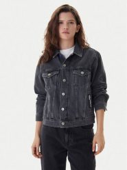 Karl Lagerfeld Jeans Kurtka jeansowa A3W14063 Szary Regular Fit. Szare kurtki damskie Karl Lagerfeld Jeans, l, bez wzorów, z bawełny, bez kaptura. Za 659.99 zł.