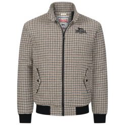 Kurtka Lonsdale Tregony. Brązowe kurtki męskie Lonsdale, l, bez wzorów, z materiału, eleganckie, bez kaptura. Za 511.00 zł.