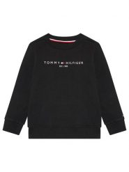 Tommy Hilfiger Bluza Essential Sweatshirt KS0KS00212 Czarny Regular Fit. Czarne bluzy dla chłopców Tommy Hilfiger, bez wzorów, z bawełny, bez ramiączek, bez kaptura. Za 169.99 zł.