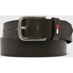 Tommy Jeans - Pasek skórzany. Czarne paski damskie Tommy Jeans, w paski, z jeansu. Za 179.90 zł.
