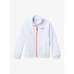 Bluza polarowa dziewczęca Columbia Benton Springs Fleece. Niebieskie bluzy dla dziewczynek Columbia, bez wzorów, z polaru, bez ramiączek, bez kaptura. Za 130.99 zł.